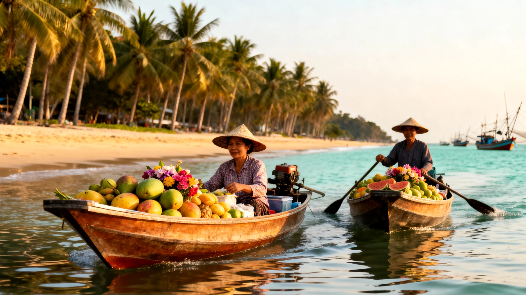 Mercati Galleggianti di Damnoen Saduak e spiagge di Hua Hin"