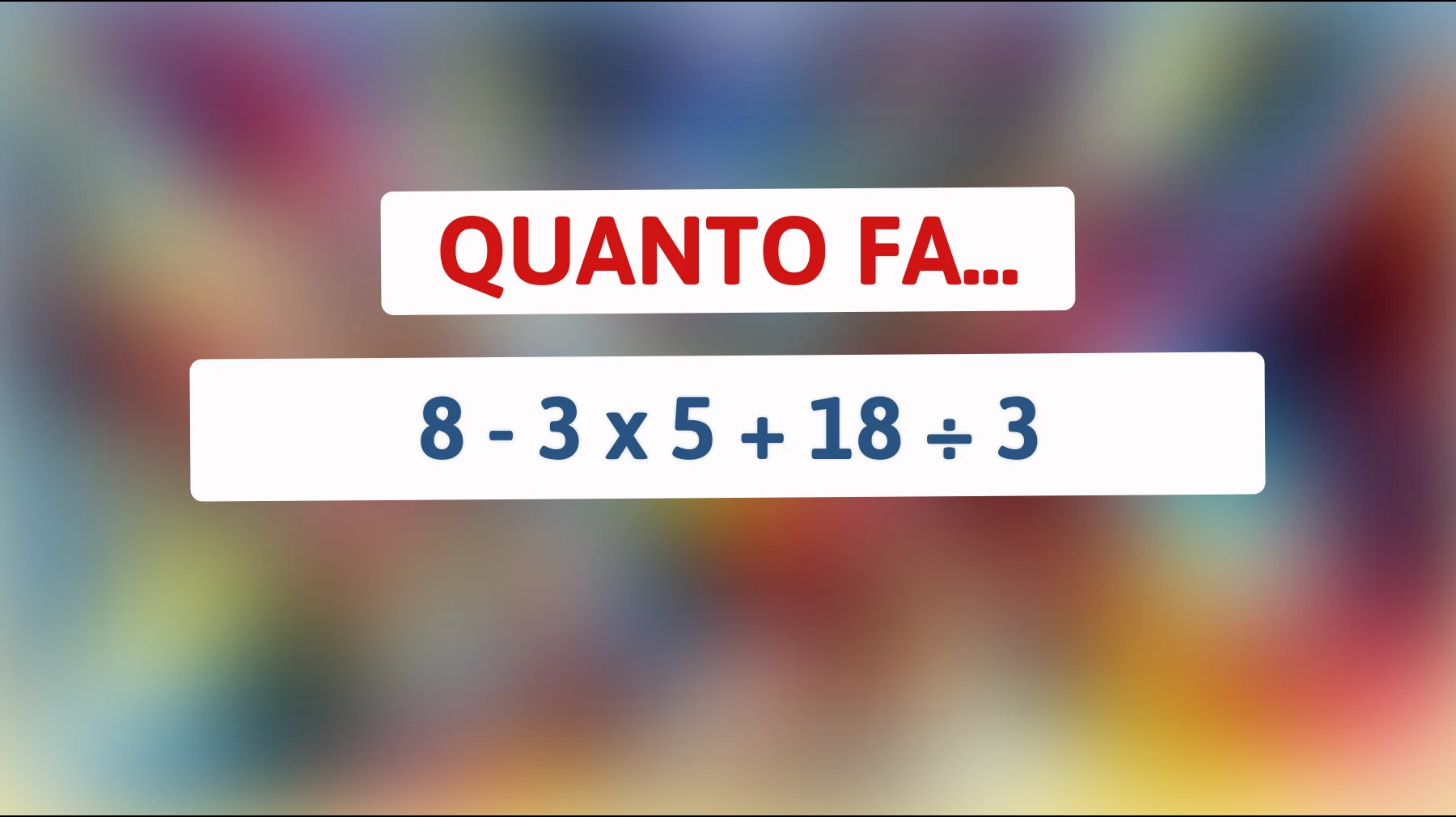 Questo enigma matematico confonde il 95% delle persone: sei pronto a risolverlo? Scopri la risposta!"
