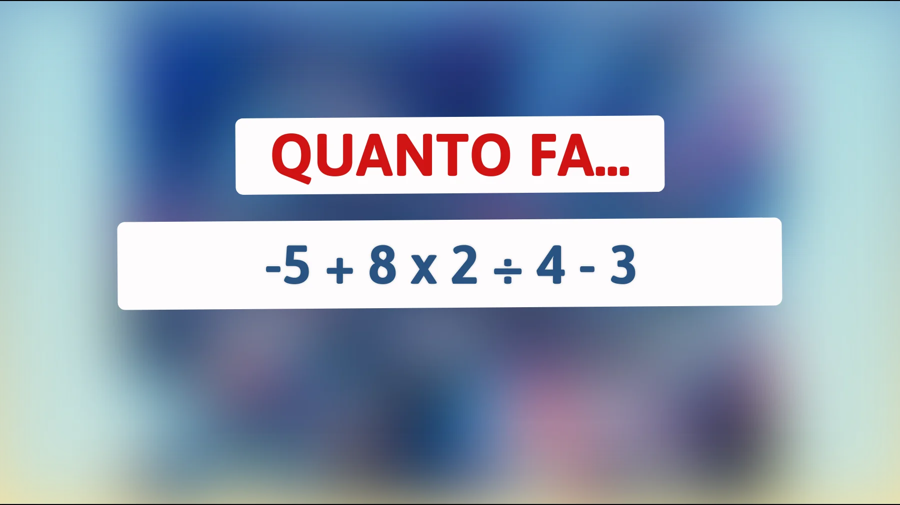 "La sfida definitiva: puoi risolvere l'indovinello che solo i più intelligenti riescono a decifrare?""