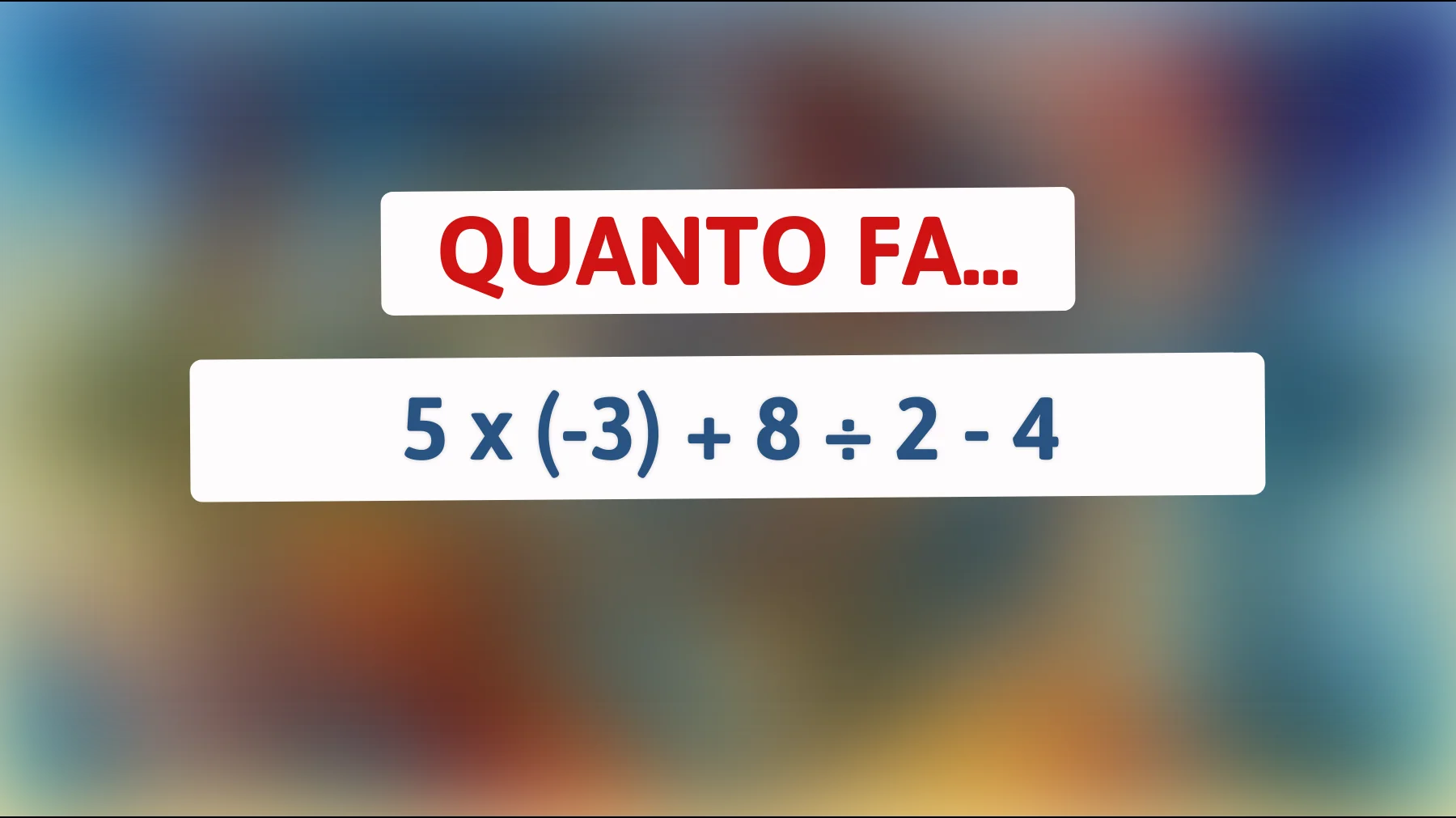 "Scopri se hai una mente geniale risolvendo questo enigma matematico: puoi farcela?""