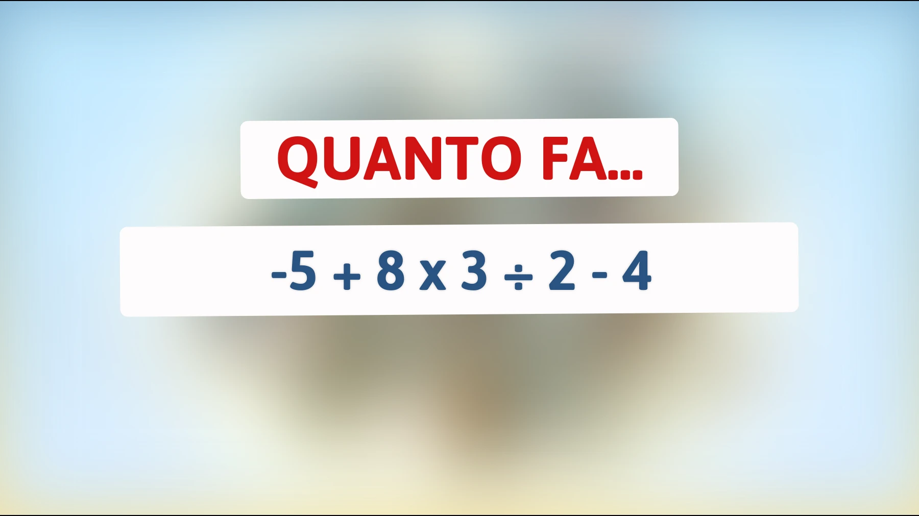 Lo risolvi in pochi secondi o ti arrendi? Solo i veri geni trovano la risposta!"