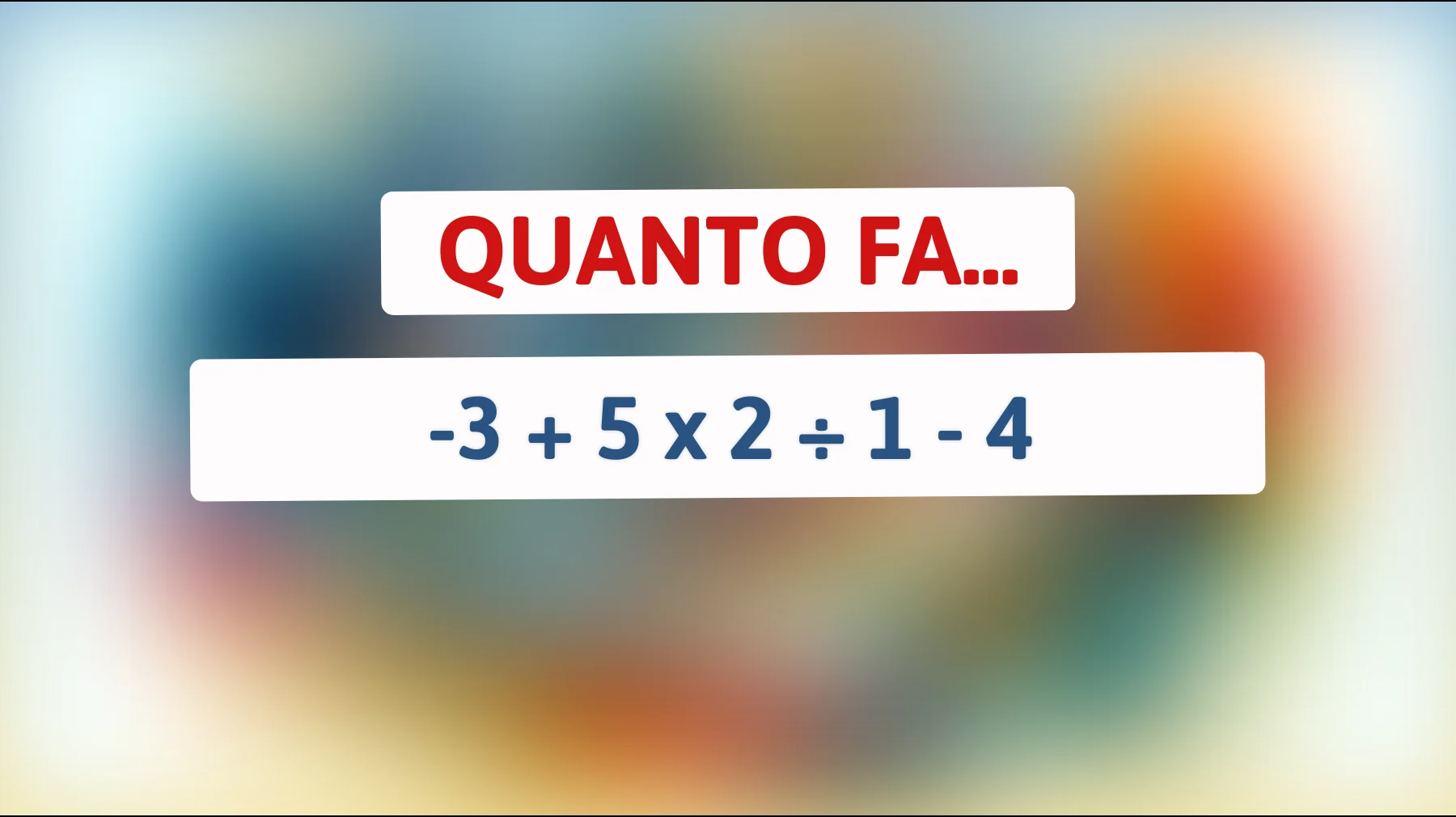 Scopri se sei un vero genio risolvendo questo semplice ma ingannevole enigma matematico!"