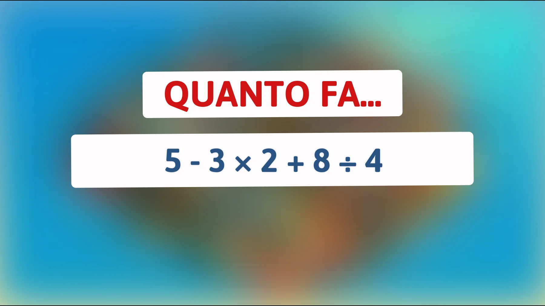 Se rispondi correttamente a questo indovinello, sei più intelligente del 90% delle persone! Scopri il tuo quoziente d’intelligenza nascosto!"