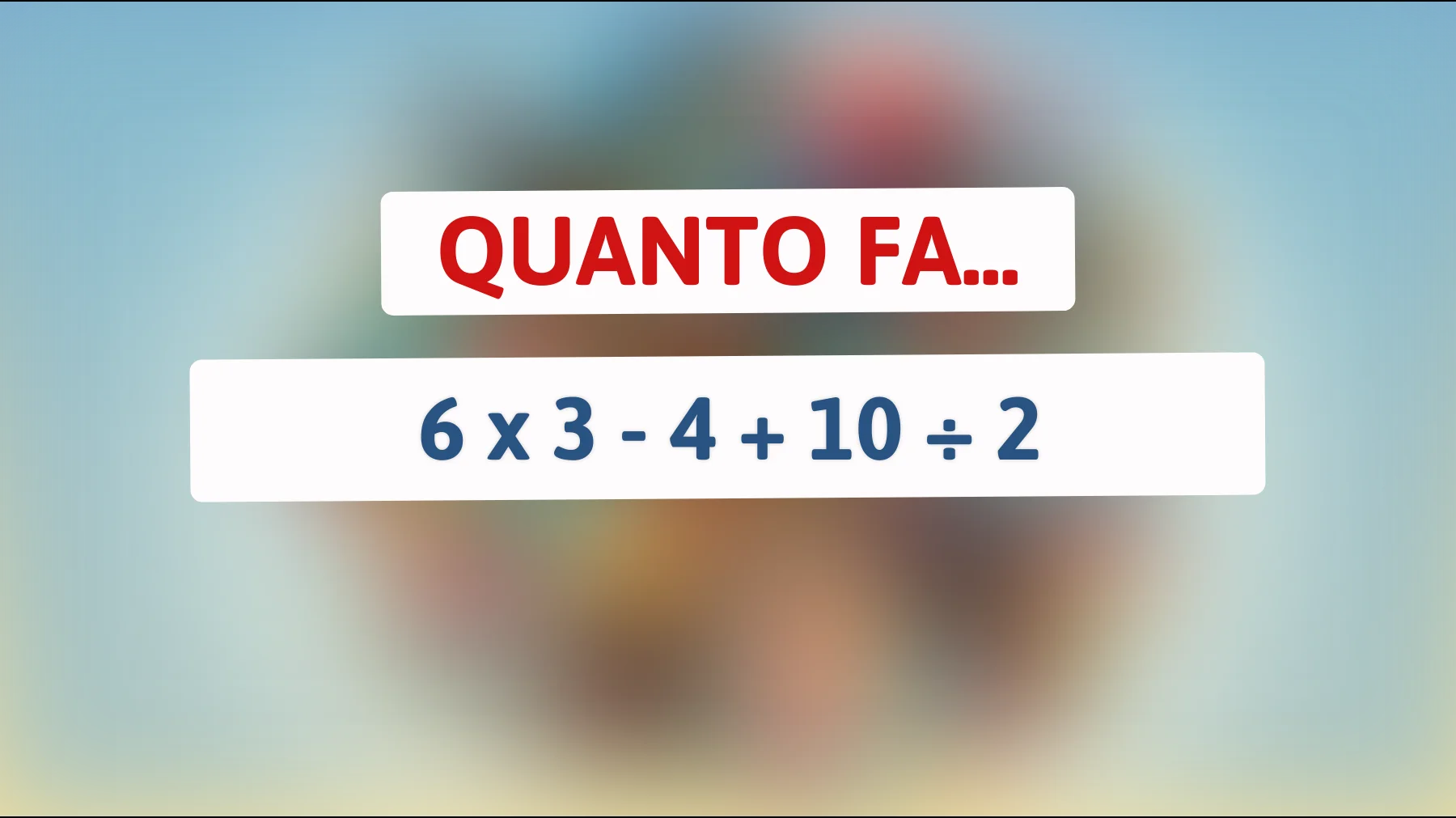 Solo per i cervelli più acuti: puoi risolvere questo enigma matematico? Scopri se sei un vero genio!"