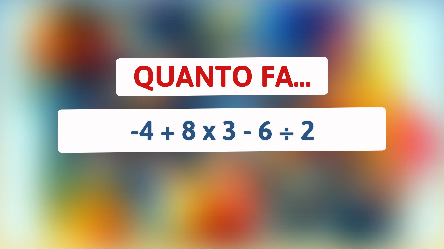 "Solo il 10% delle persone risolve questo indovinello matematico: Sei abbastanza intelligente per farcela?""