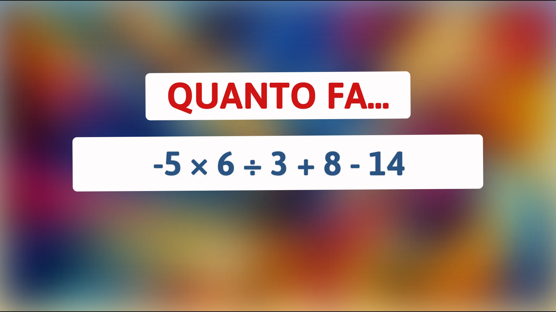 Riesci a risolvere questo enigma matematico che solo le menti più brillanti possono decriptare? Scopri se sei un vero genio!"