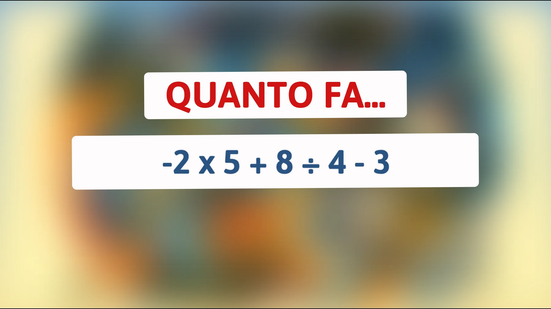 Scopri il sorprendente enigma che solo i veri geni riescono a risolvere senza calcolatrice! Sei all'altezza della sfida?"