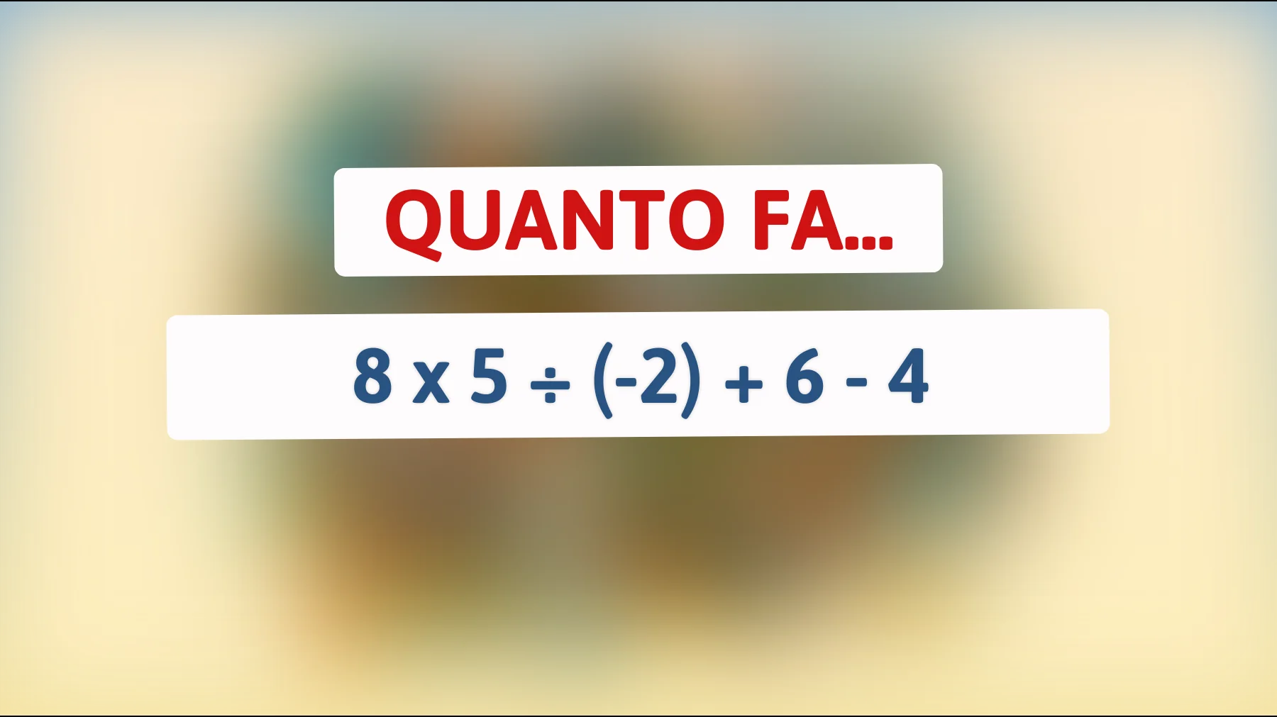 Scopri se sei un vero genio: Solo il 1% delle persone risolve questo enigma matematico! Riuscirai a trovare la soluzione?"
